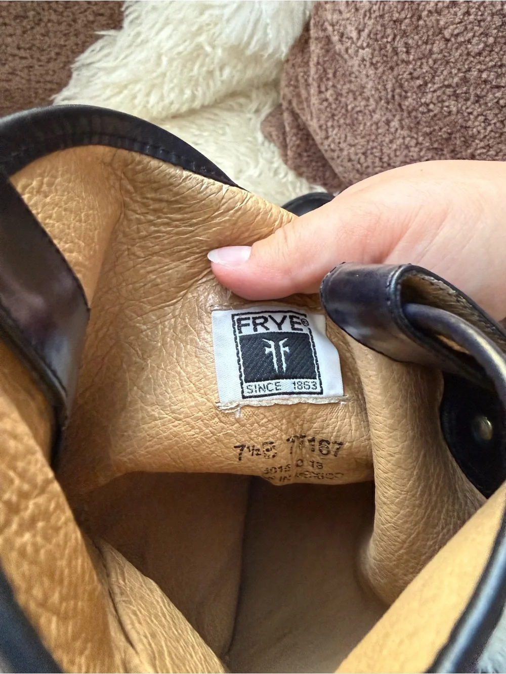 Frye Melissa Button riding boots in black leather